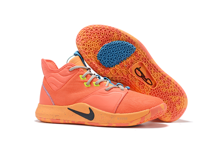 Nike PG 3 Orange Blue Black Shoes